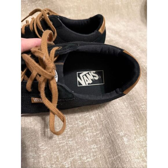 Vans Men\'s Lindero Suede Leather Lace Up Low Top Skateboard Shoes Black Sz 11.5 main image 6